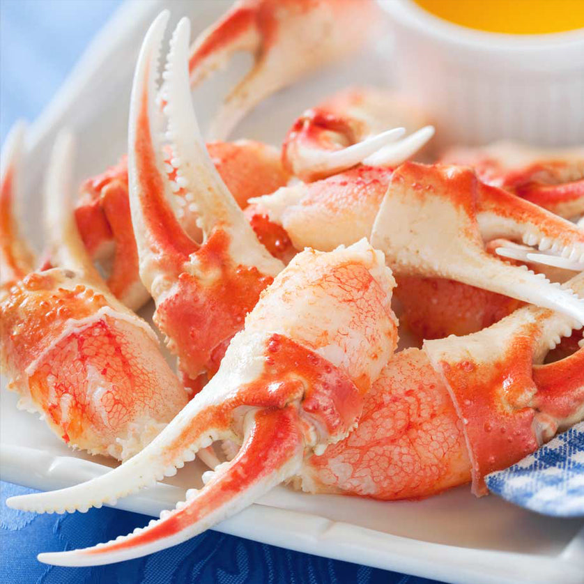 Delicate snow crab, ready for the table