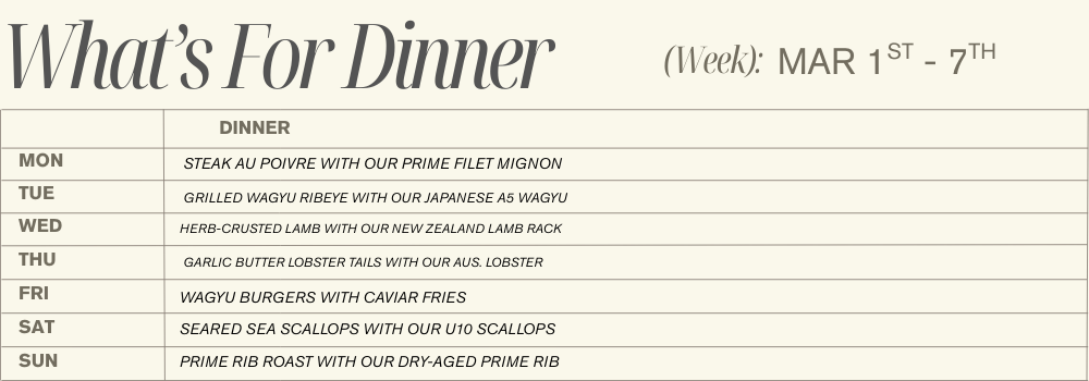 What's For Dinner?
