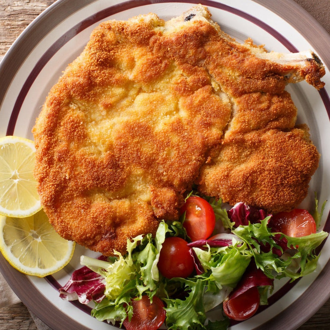 Veal Milanese is Bone-In Pounded veal chop. Buy online at Kolikof.com.