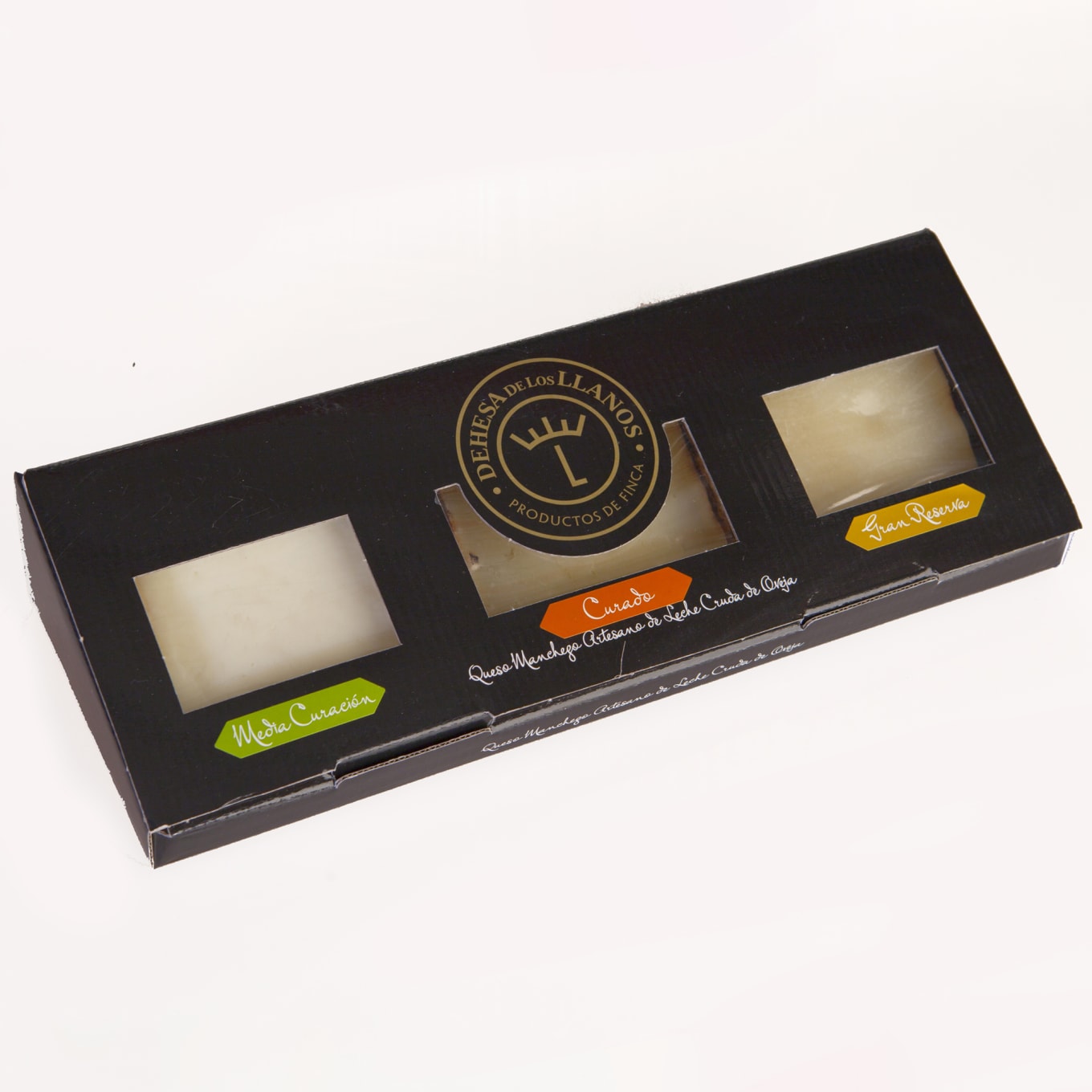 Gift Box of Three Manchego Cheeses by Dehesa de Los Llanos