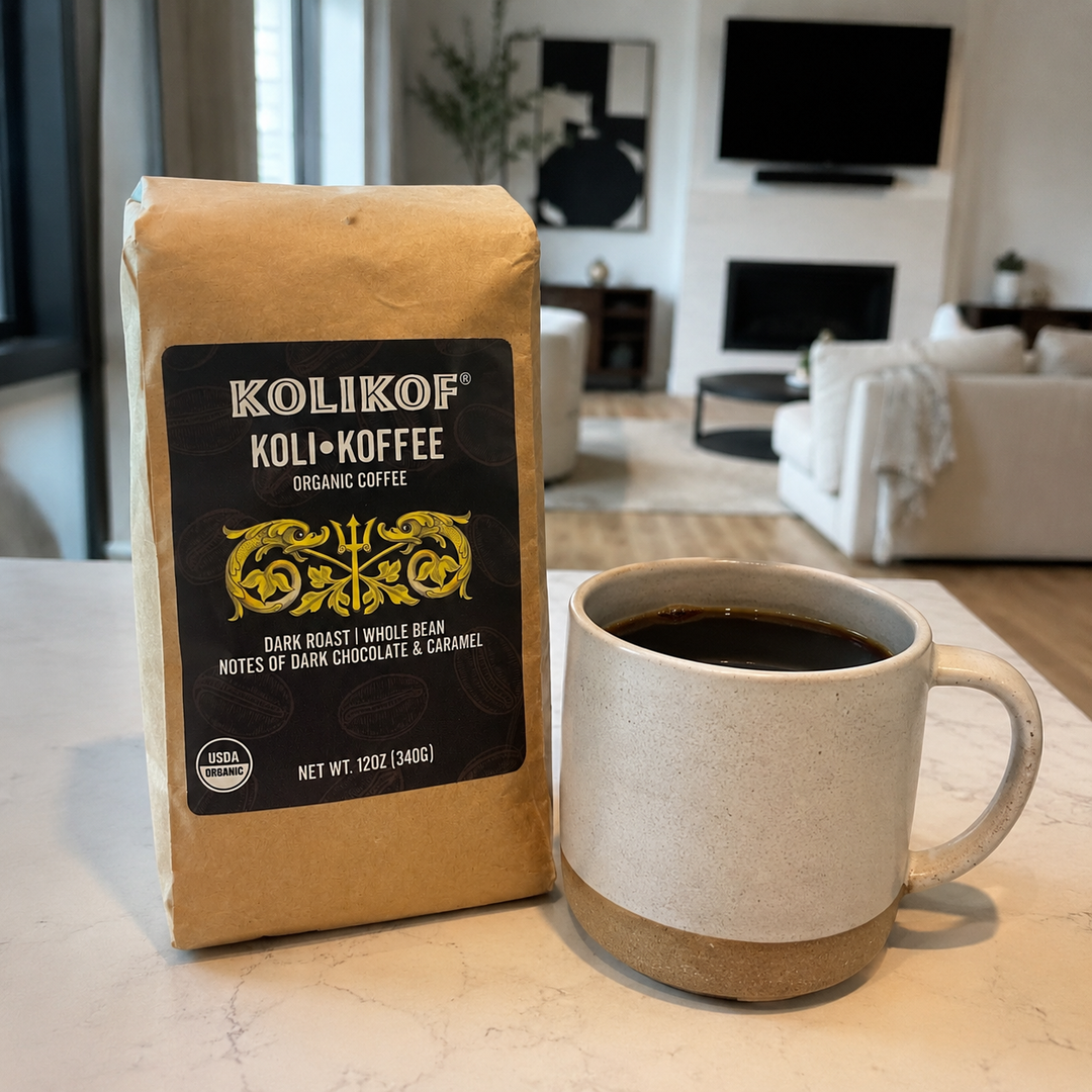 Koli•Koffee (Coffee) - Organic Dark Roast | Dark Chocolate and Caramel