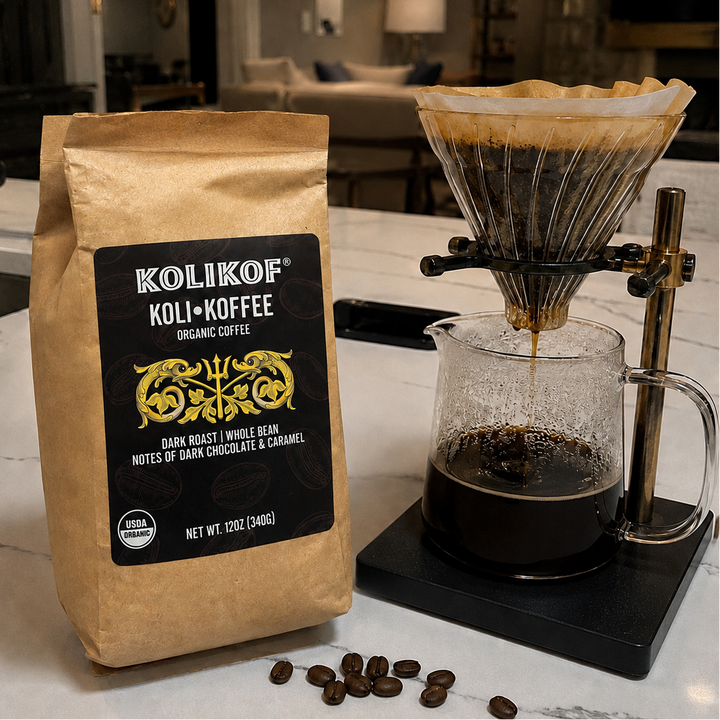 Koli•Koffee (Coffee) - Organic Dark Roast | Dark Chocolate and Caramel