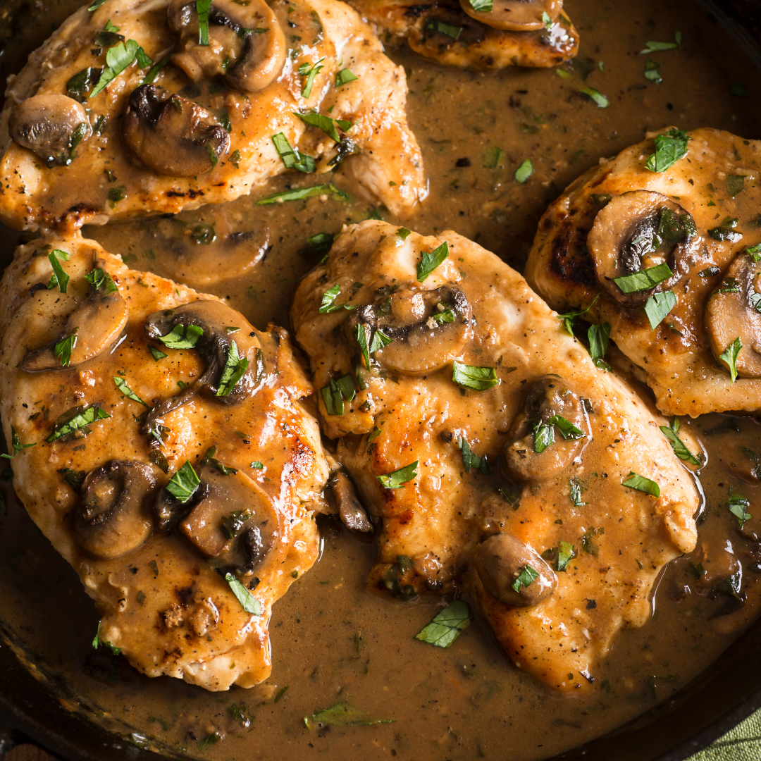 Veal Marsala with Mushroom Sauce