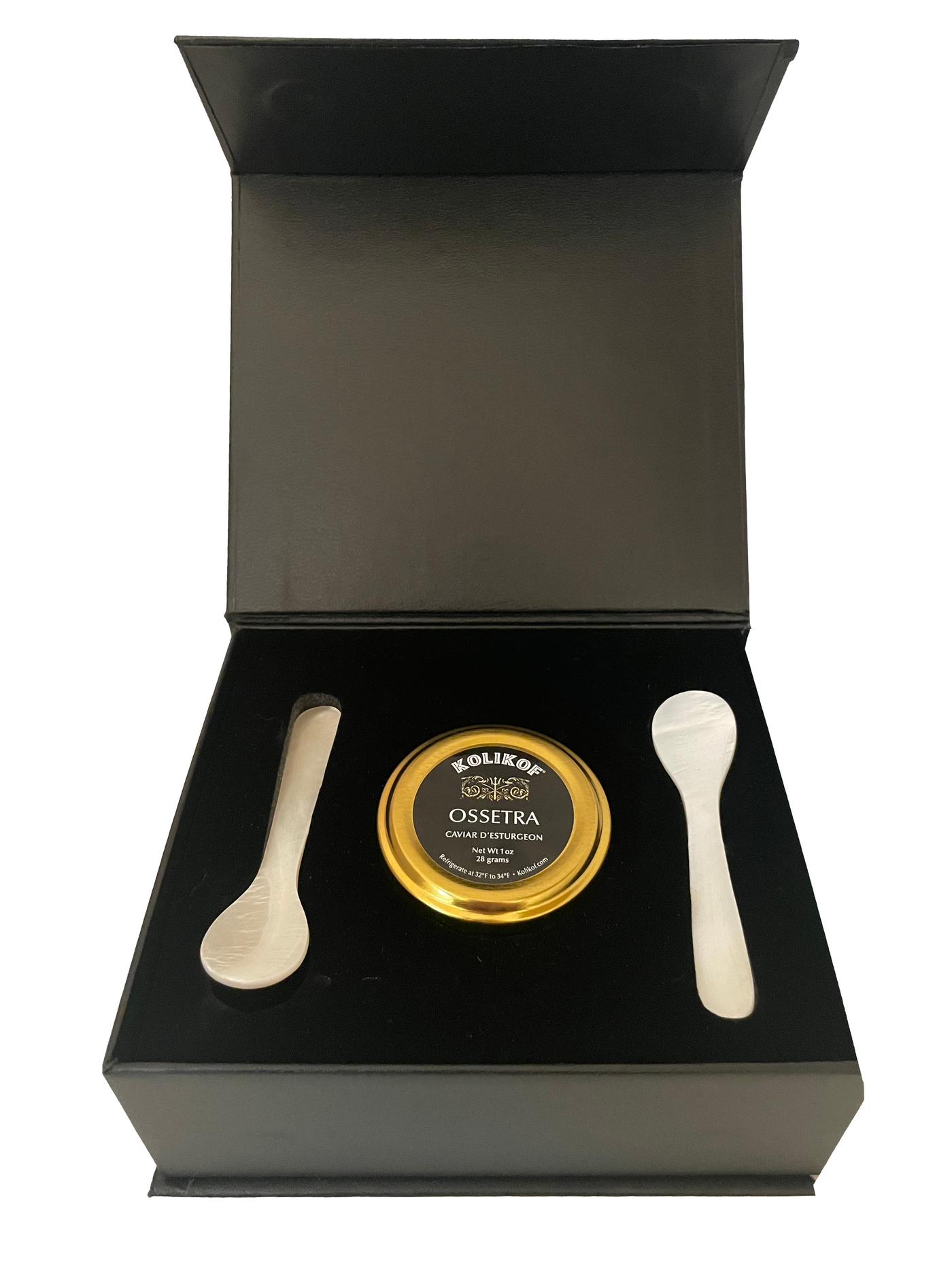 Holiday Caviar Gift - One 28g or 50g Caviar (Gift Box, 2 Spoons & 1 Key)