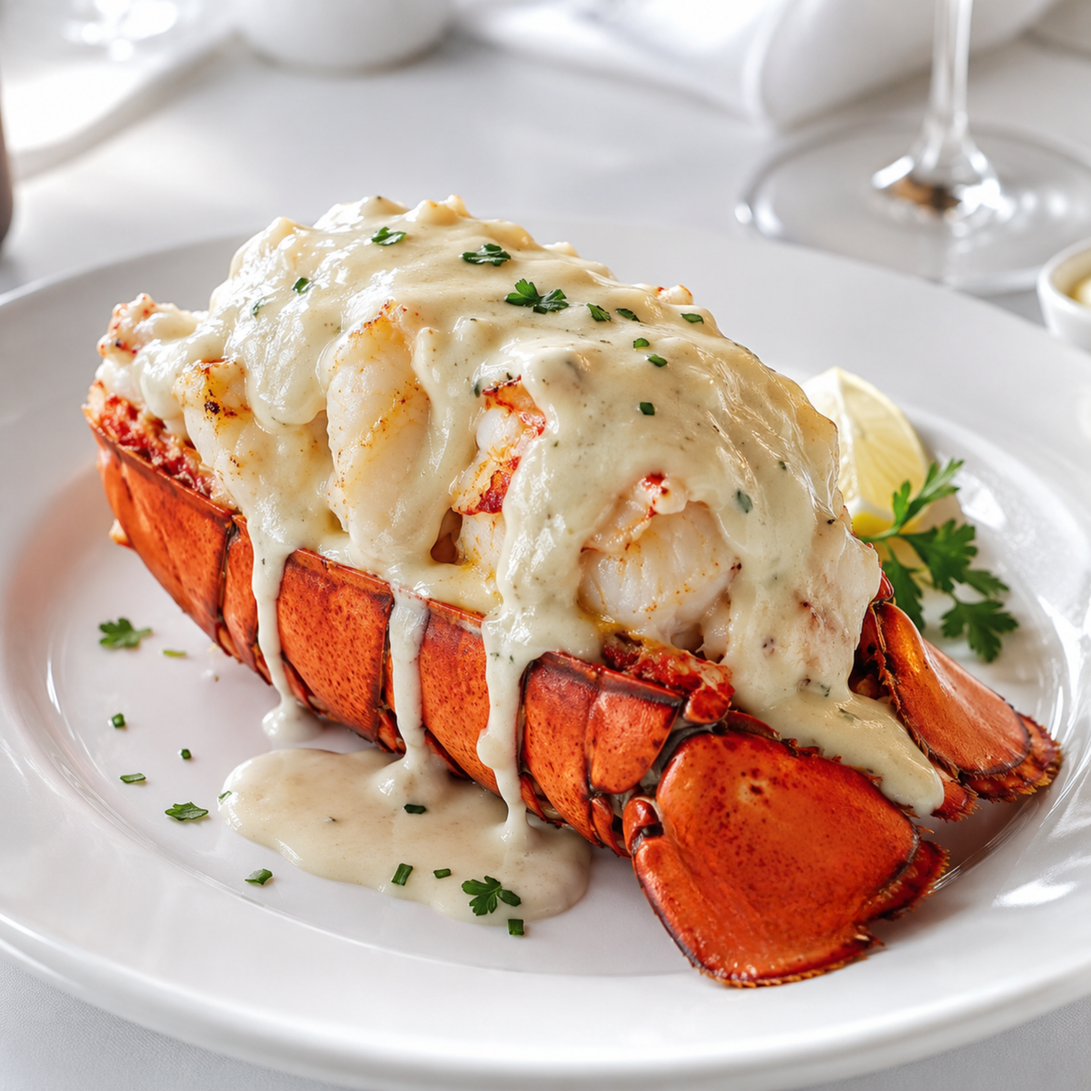 A French lobster classic with decadent sauce