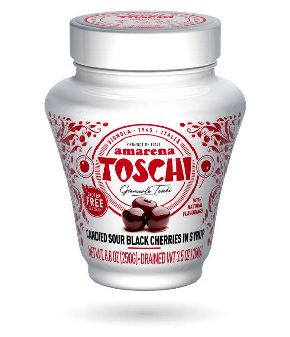 Toschi Amarena Black Cherries in Syrup