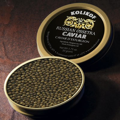 Russian Ossetra Caviar at Kolikof.com. The World's Finest Caviar from Pristine Sources.