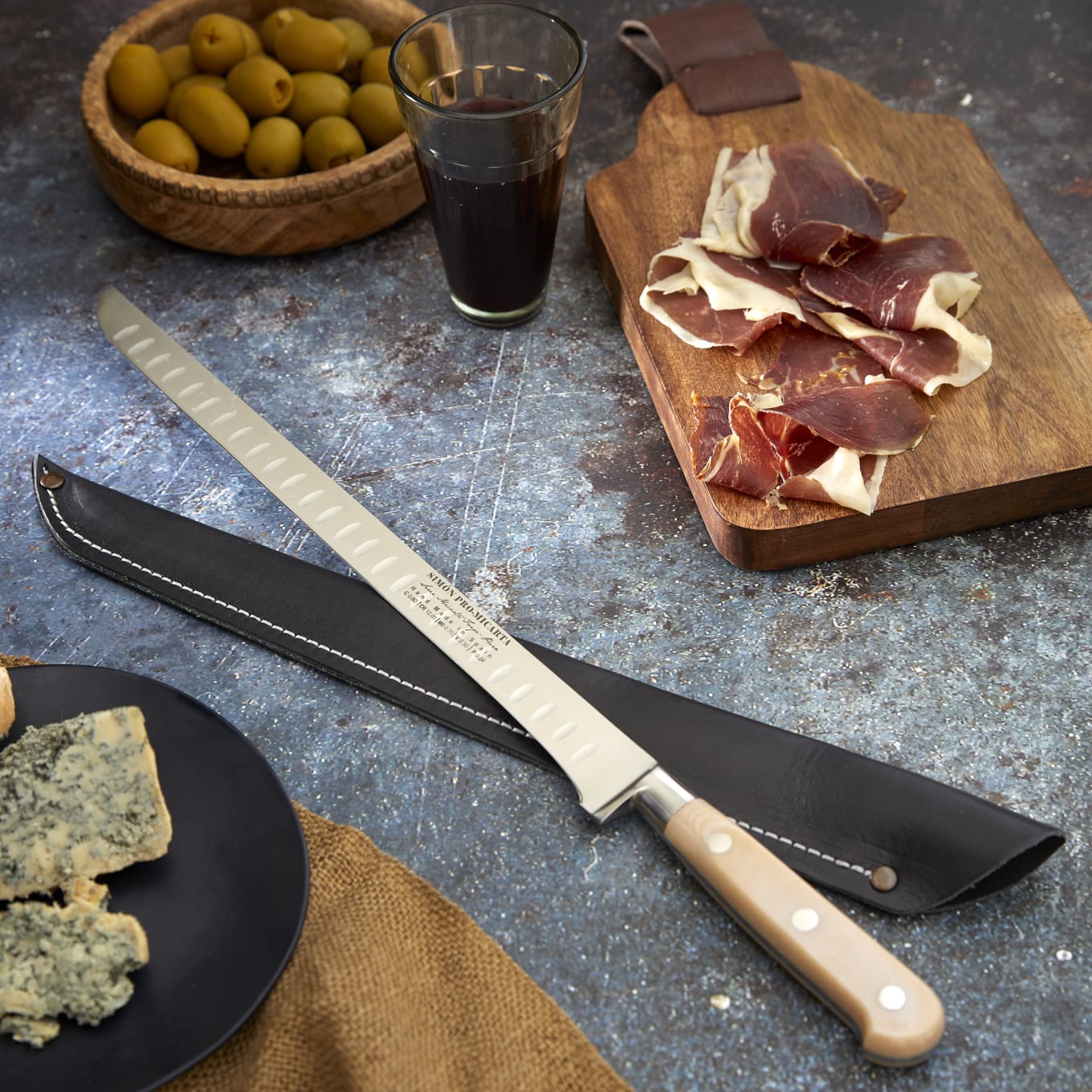 Premium Forged Steel Ham Knife by Cuchillerías Simón